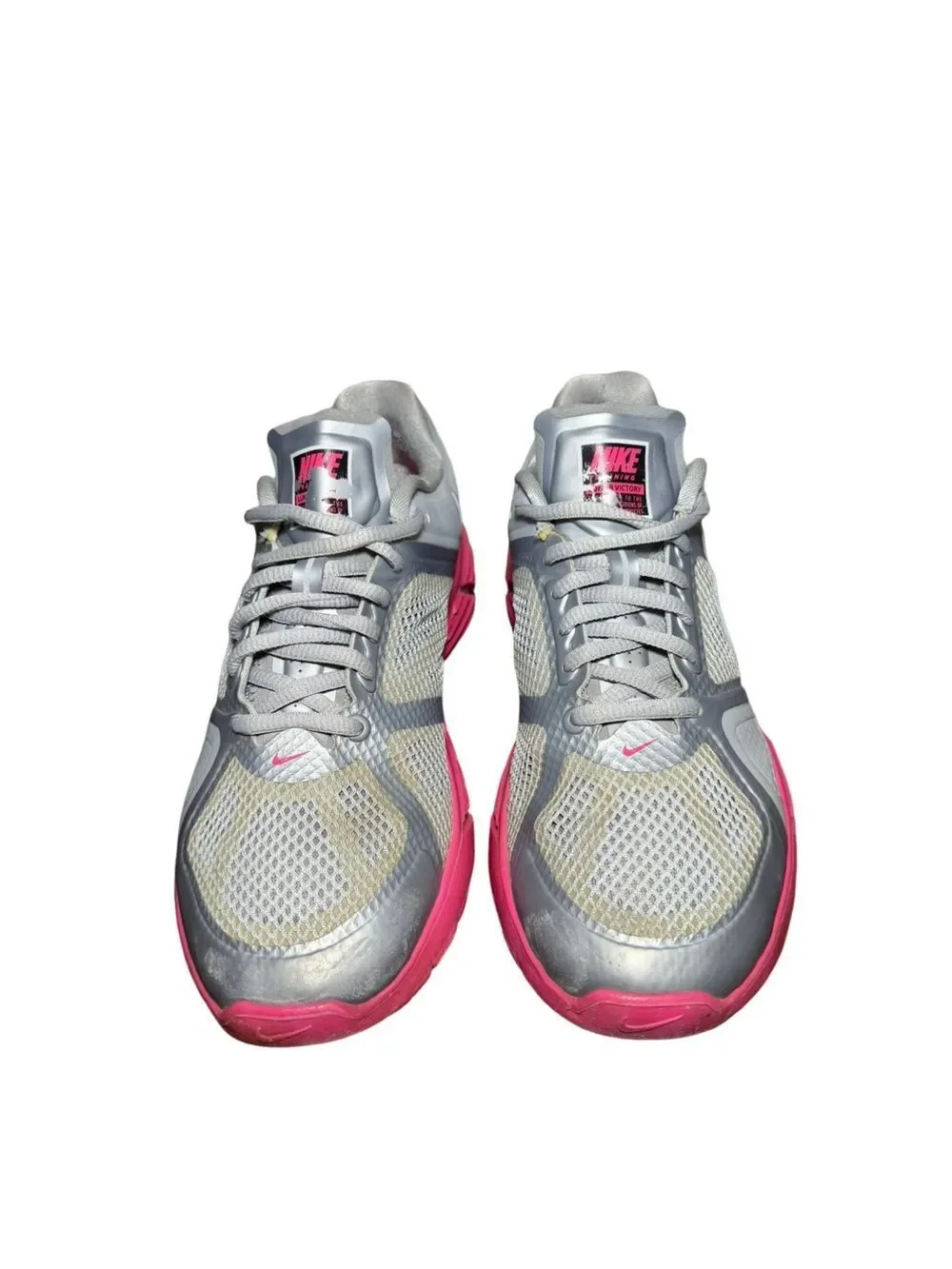 Nike Women's Gray and Pink Running Sneakers size 7.5